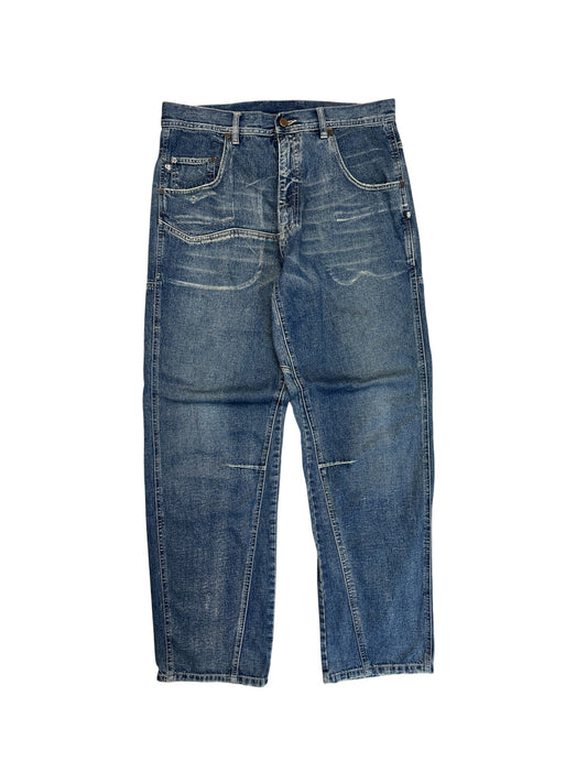 90s Pelle Pelle Baggy Jeans Custom Elements Dunkelblau W34 L34 - RareRags