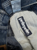 90s Pelle Pelle Baggy Jeans Custom Elements Dunkelblau W34 L34 - RareRags