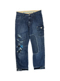 00s Bullrot Baggy Jeans Japanese Design Blau L-XL - RareRags