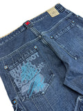 00s Bullrot Baggy Jeans Japanese Design Blau L-XL - RareRags