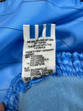 Vintage Adidas Shorts 80s Glanz Sprinter Nadelstreifen Made In West Germany Blau D6 M-L