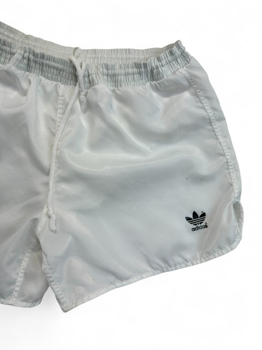 Vintage Adidas Shorts 80s Glanz Sprinter Made In Yugoslavia Weiß D4 S-M