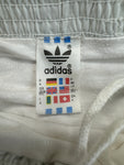 Vintage Adidas Shorts 80s Glanz Sprinter Made In Yugoslavia Weiß D4 S-M