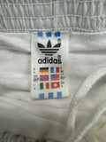 Vintage Adidas Shorts 80s Glanz Sprinter Made In Yugoslavia Weiß D4 S-M