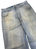 90s Pelle Pelle Baggy Jeans Sample Hellblau W36 L34 - RareRags
