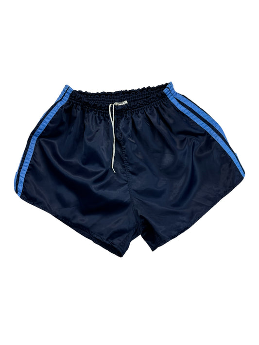 Vintage Adidas Shorts 80s Glanz Sprinter Made In West Germany Dunkelblau D7 L