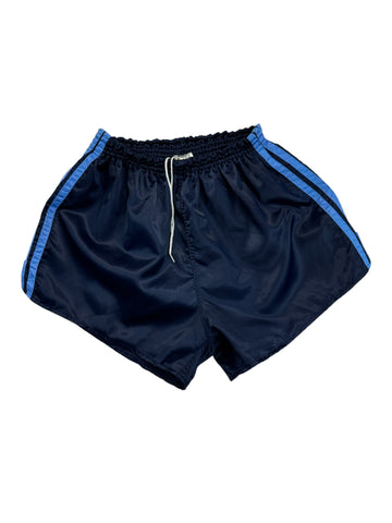 Vintage Adidas Shorts 80s Glanz Sprinter Made In West Germany Dunkelblau D7 L