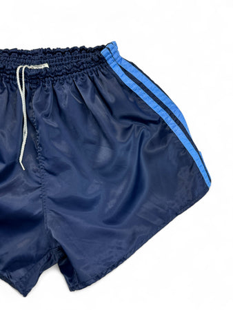 Vintage Adidas Shorts 80s Glanz Sprinter Made In West Germany Dunkelblau D7 L