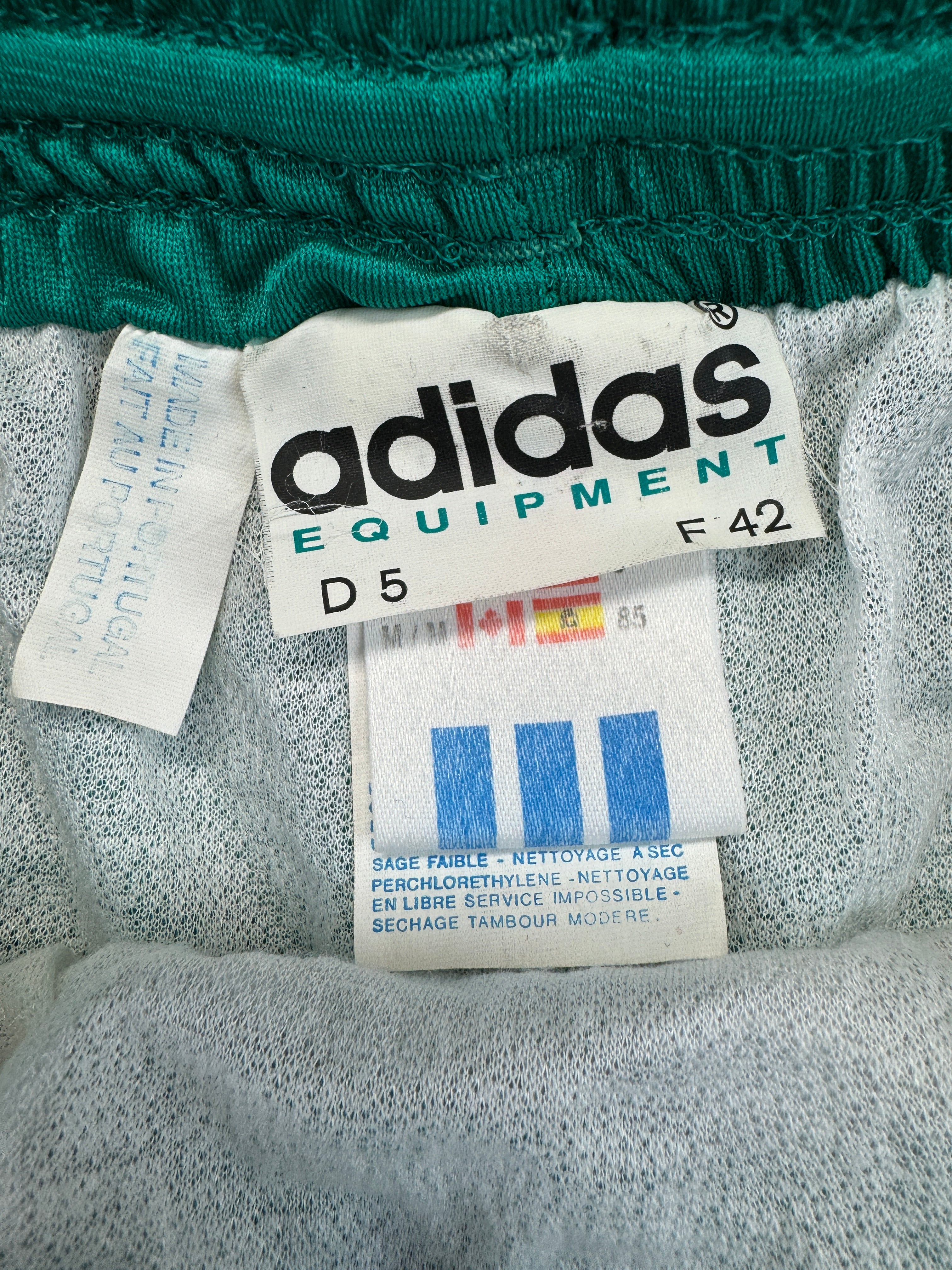 Rare! Vintage Adidas Equipment Laufset Sprinter Shorts+Tanktop Early 90s Grün D5 M
