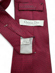 Vintage Christian Dior Krawatte 90s Seide Made In France Rot