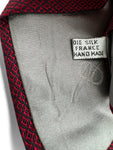 Vintage Christian Dior Krawatte 90s Seide Made In France Rot