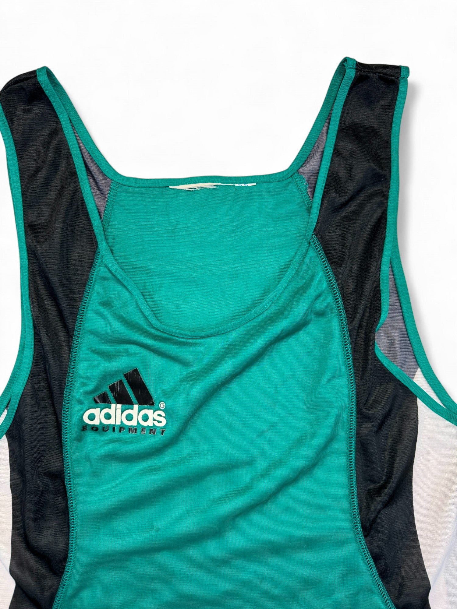 Rare! Vintage Adidas Equipment Laufset Sprinter Shorts+Tanktop Early 90s Grün D5 M