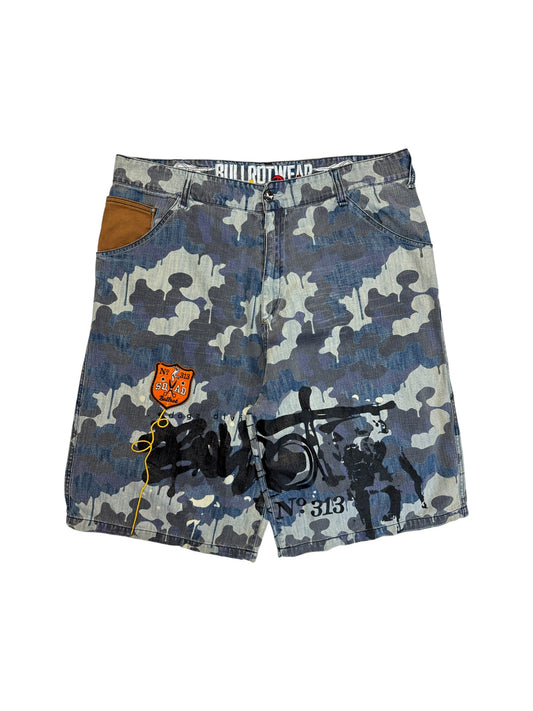 00s Bullrot Wear Jorts "Temaki" Camouflage L - RareRags