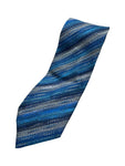 Vintage Missoni Krawatte 90s Made In Italy Seide Blau