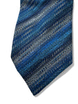 Vintage Missoni Krawatte 90s Made In Italy Seide Blau