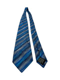 Vintage Missoni Krawatte 90s Made In Italy Seide Blau