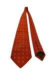 Vintage Borrelli Napoli Krawatte 90s Seide Made In Italy Rot