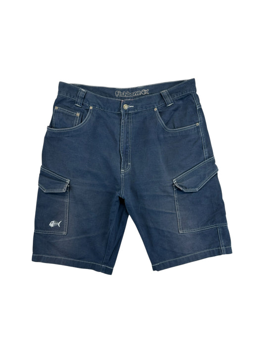 Vintage Fishbone Shorts 90s Baggy Y2K Dunkelblau (Night) XL