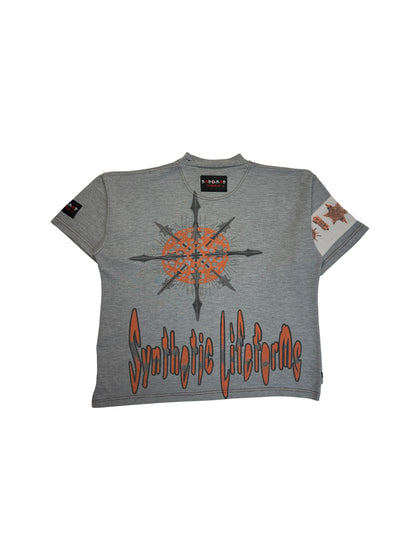00s Bad+Mad Shirt "Synthetic Lifeforms" Grau XL - RareRags