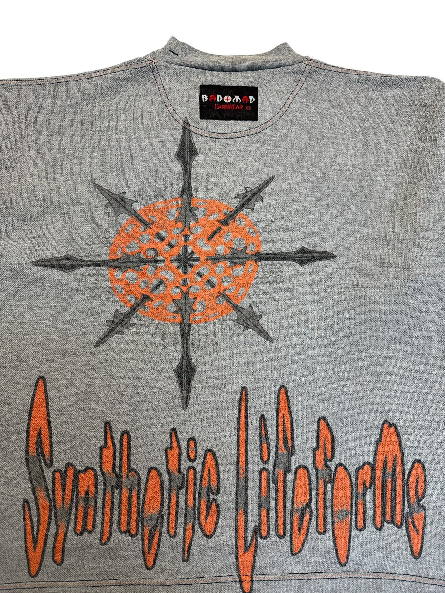 00s Bad+Mad Shirt "Synthetic Lifeforms" Grau XL - RareRags