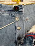 Vintage Cross Colours Jorts 90s Baggy Y2K Blau 32