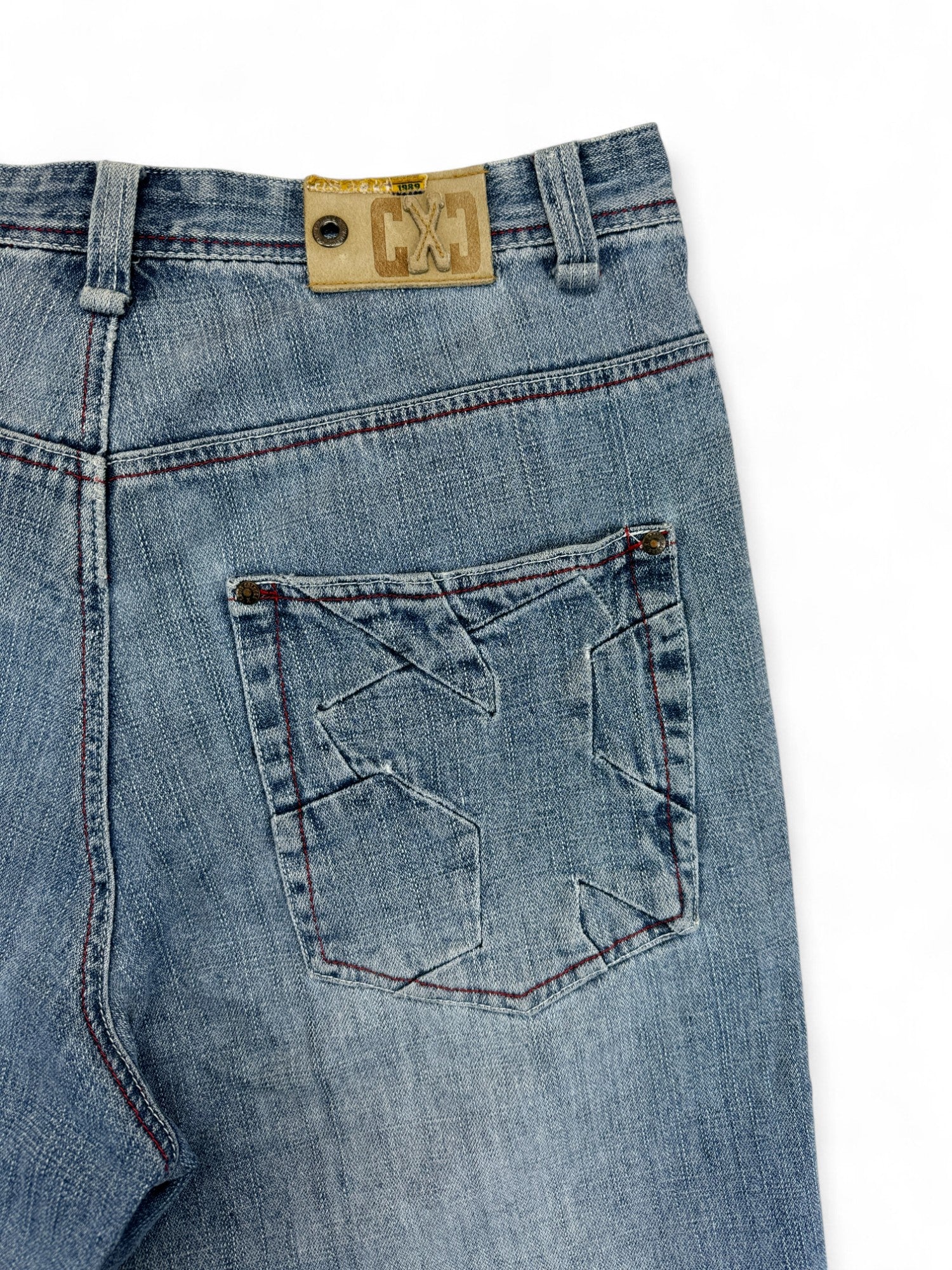 Vintage Cross Colours Jorts 90s Baggy Y2K Blau 32