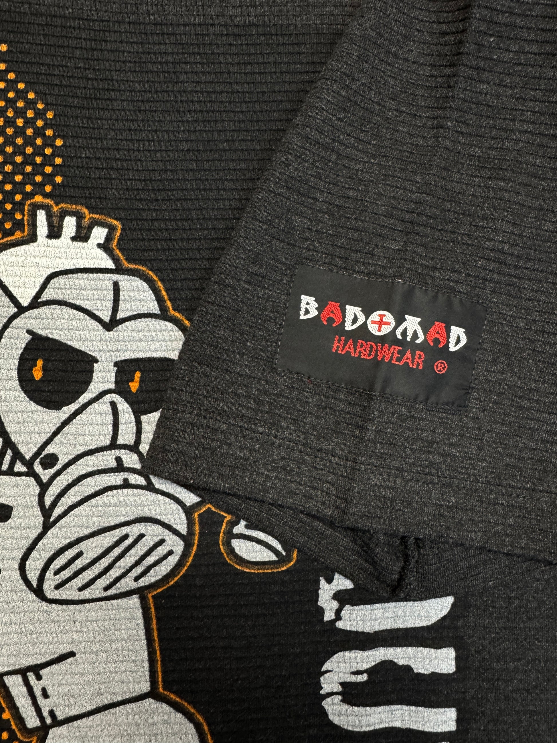 00s Bad+Mad Shirt "Watch out!" Dunkelgrau L - RareRags