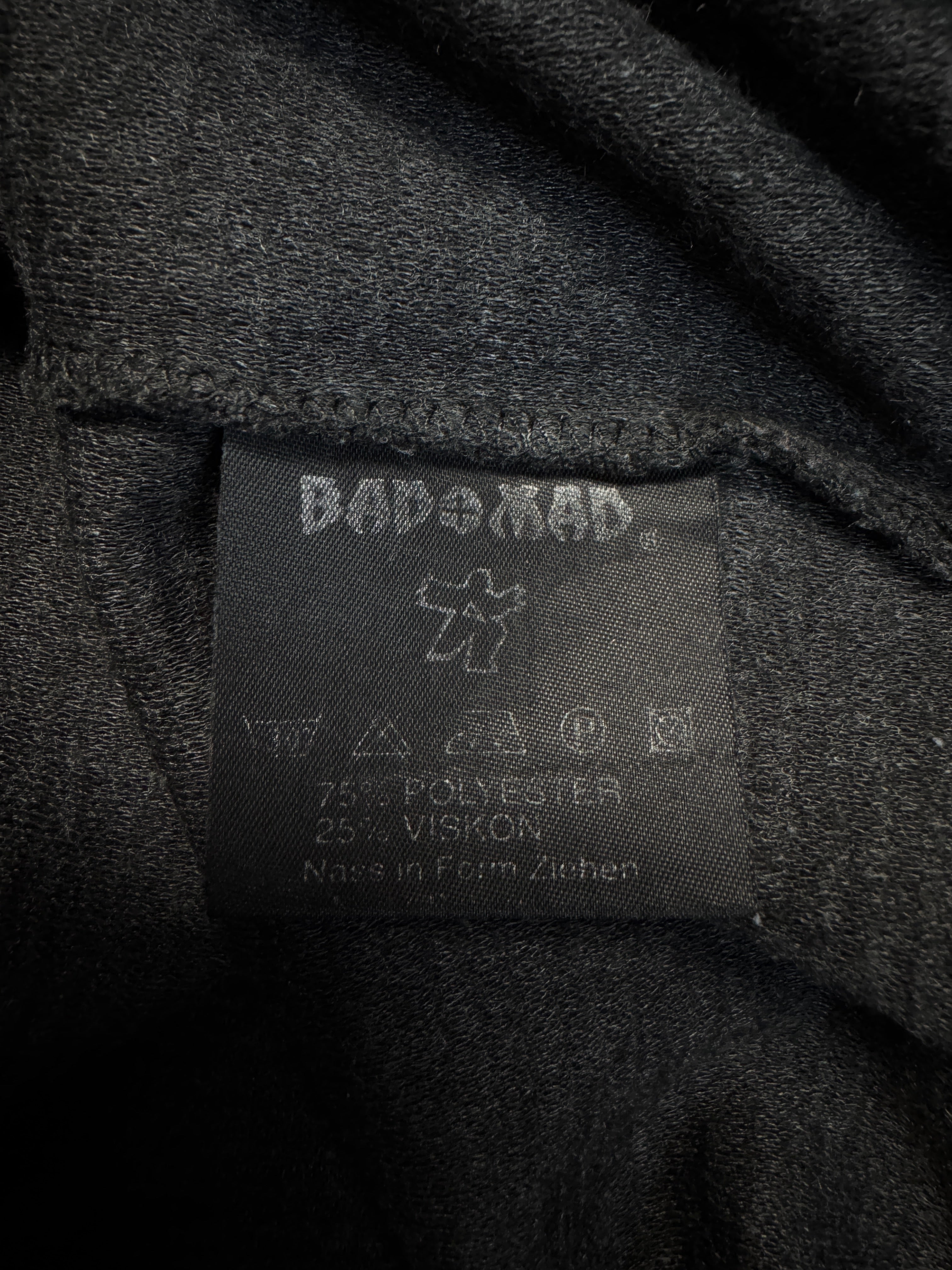 00s Bad+Mad Shirt "Watch out!" Dunkelgrau L - RareRags