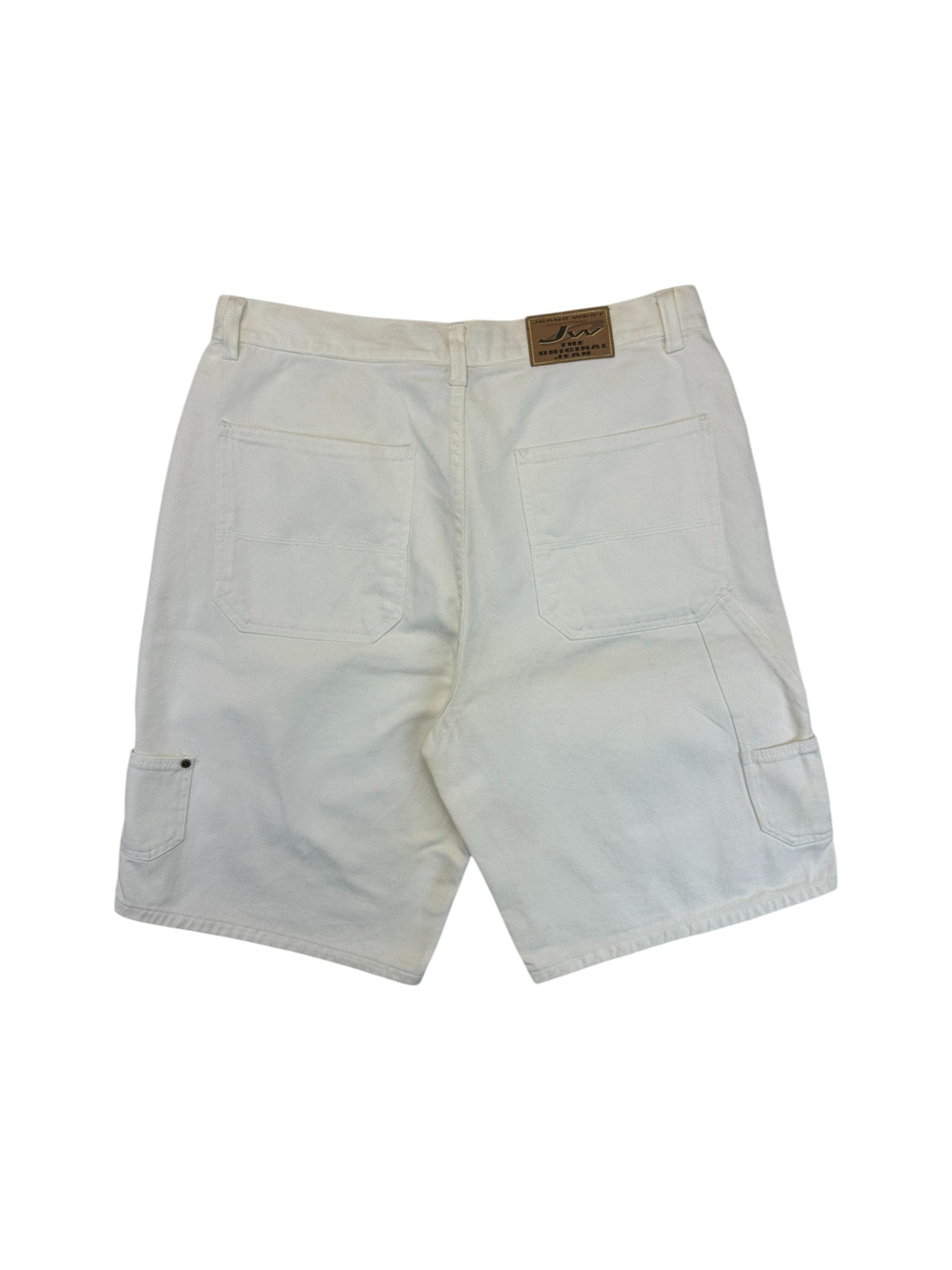 Vintage JW Shorts 90s Baggy Fit Basic Weiß 38