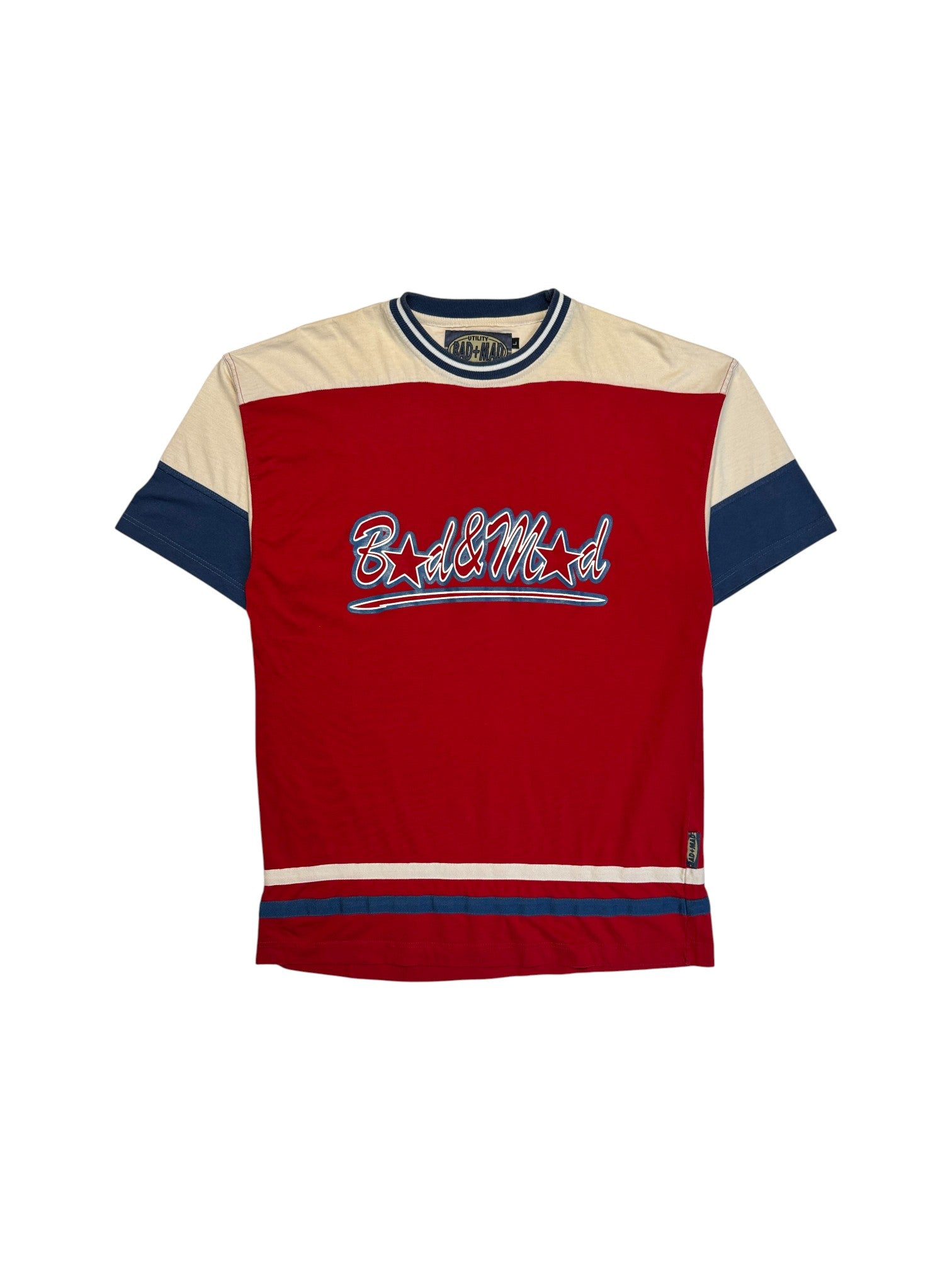 00s Bad+Mad Shirt "Utility" Rot L - RareRags