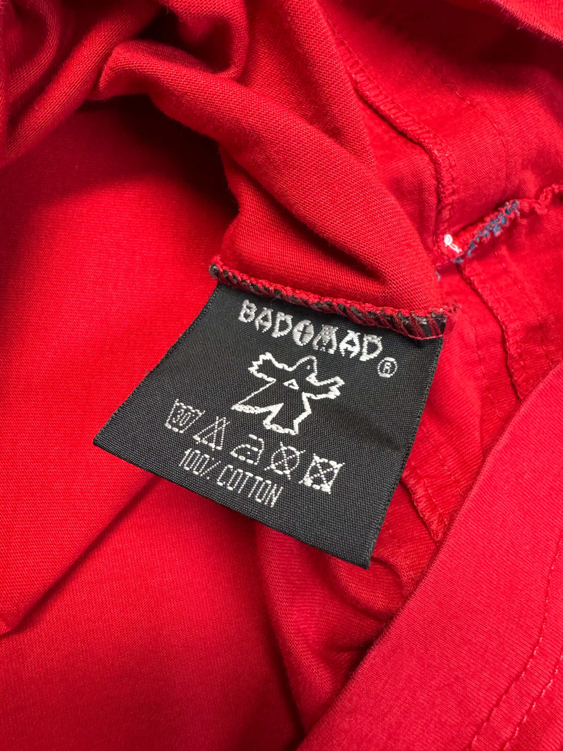 00s Bad+Mad Shirt "Utility" Rot L - RareRags