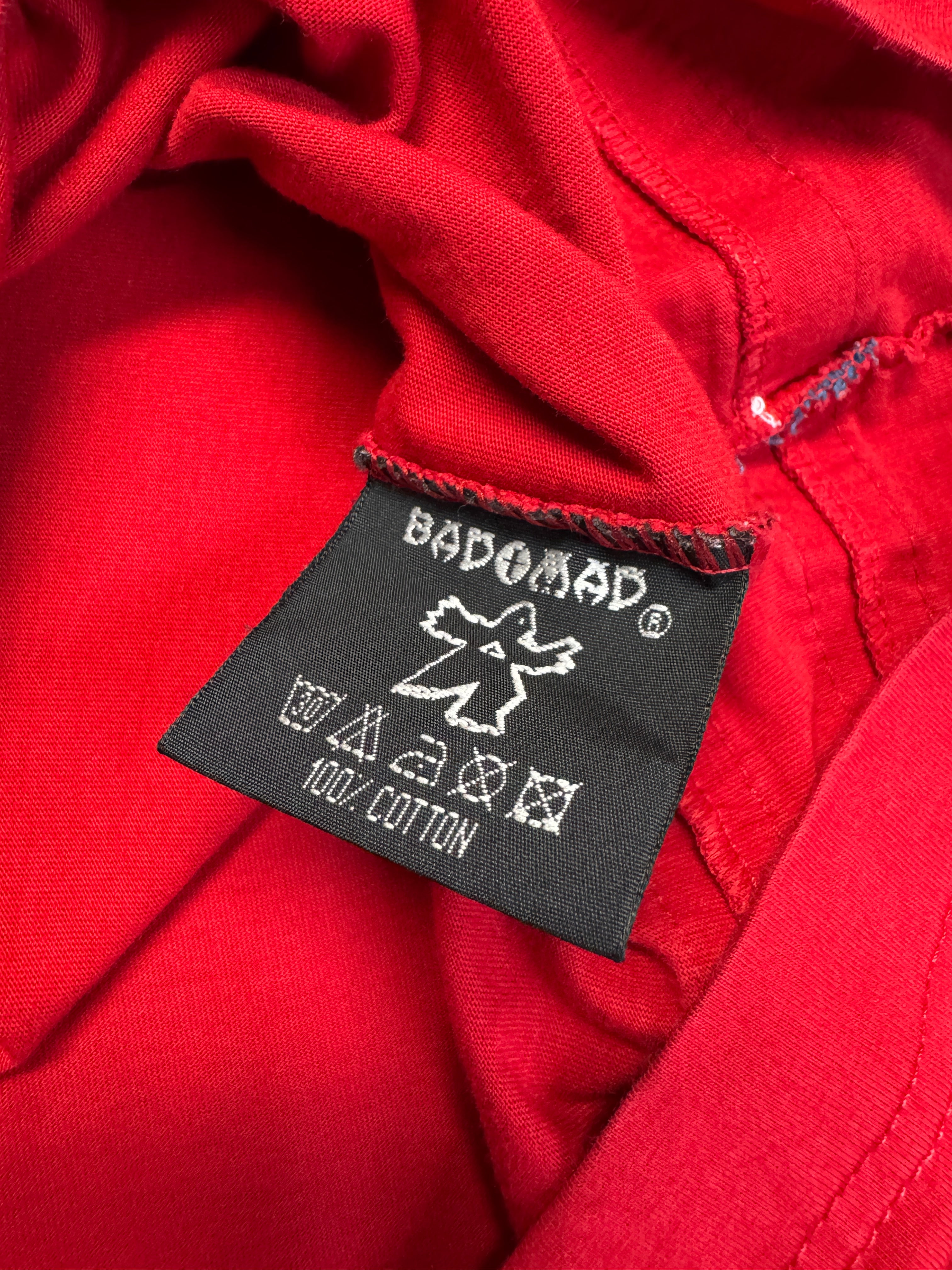00s Bad+Mad Shirt "Utility" Rot L - RareRags