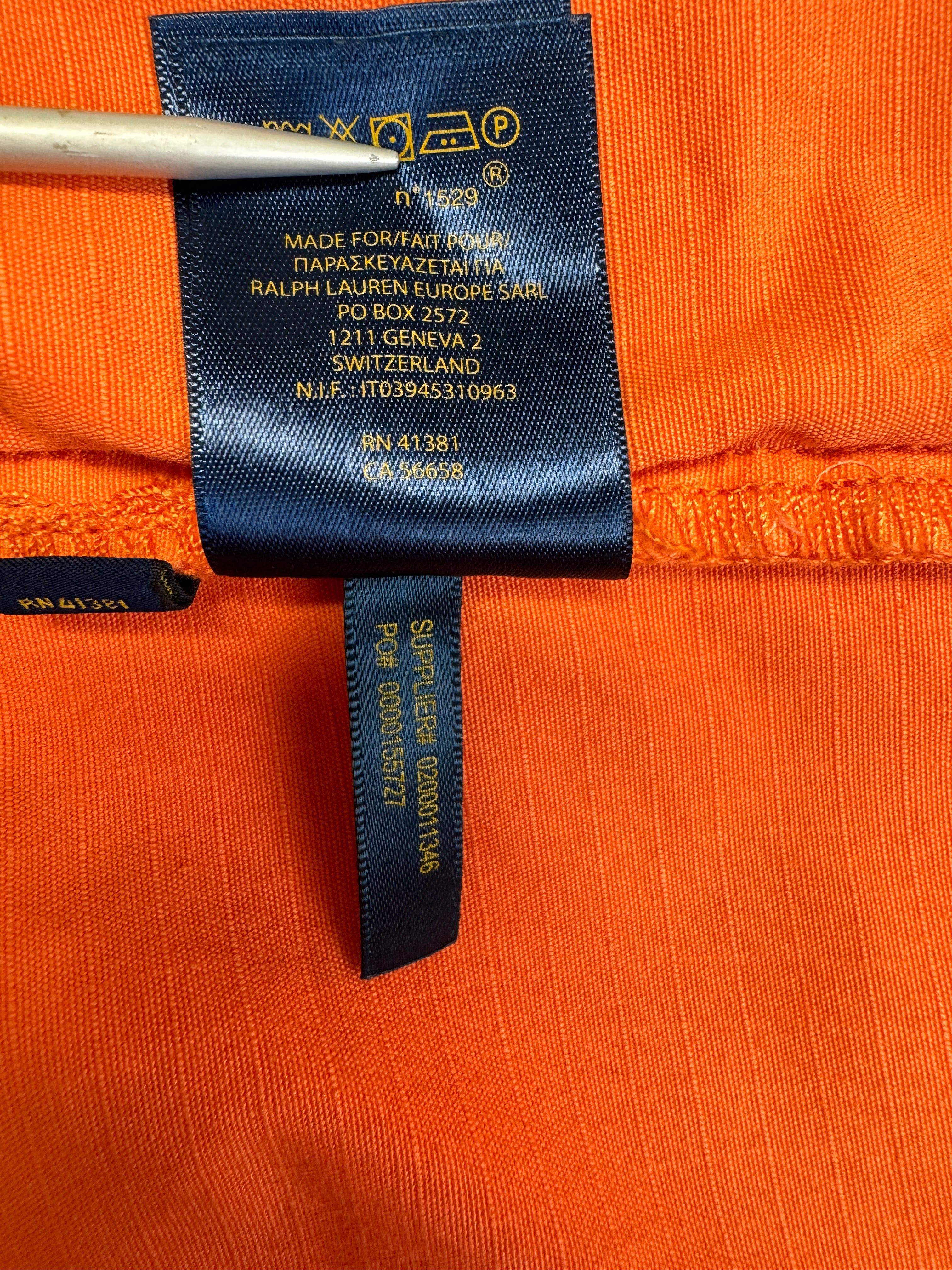 Ralph Lauren Cargoshorts Relaxed Orange 36