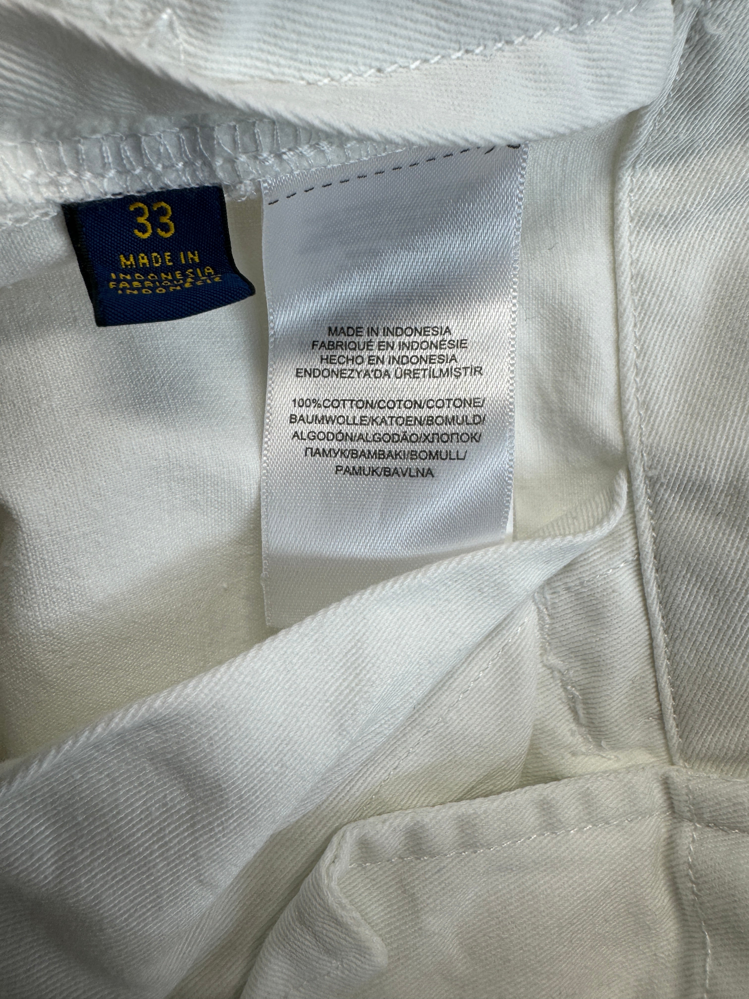 Ralph Lauren Cargoshorts Retro "Mountain Trousers" Weiß 33
