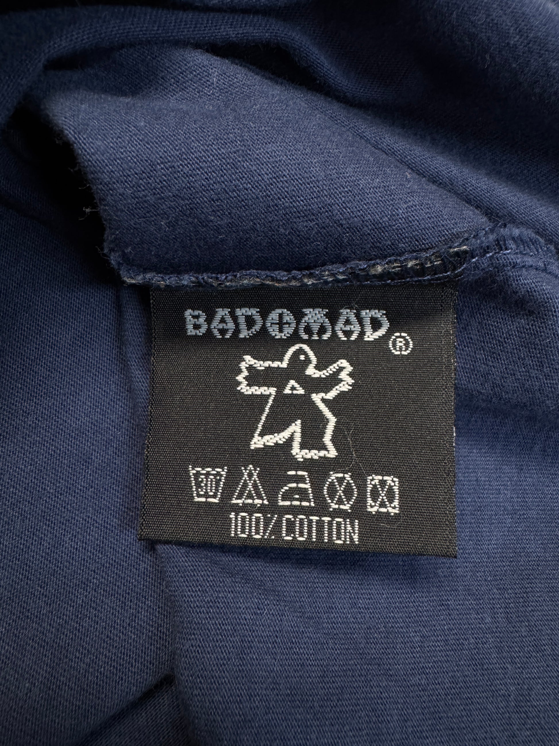 00s Bad+Mad Shirt Judoka Dunkelblau L - RareRags