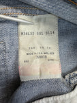 Vintage Levis Shorts 1996 501 Made In USA Gekürzt Blau W34