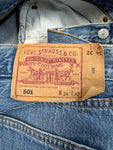 Vintage Levis Shorts 1996 501 Made In USA Gekürzt Blau W34