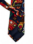 Vintage Atlas Design Krawatte 90s Made In Korea Sushi Print Bunt