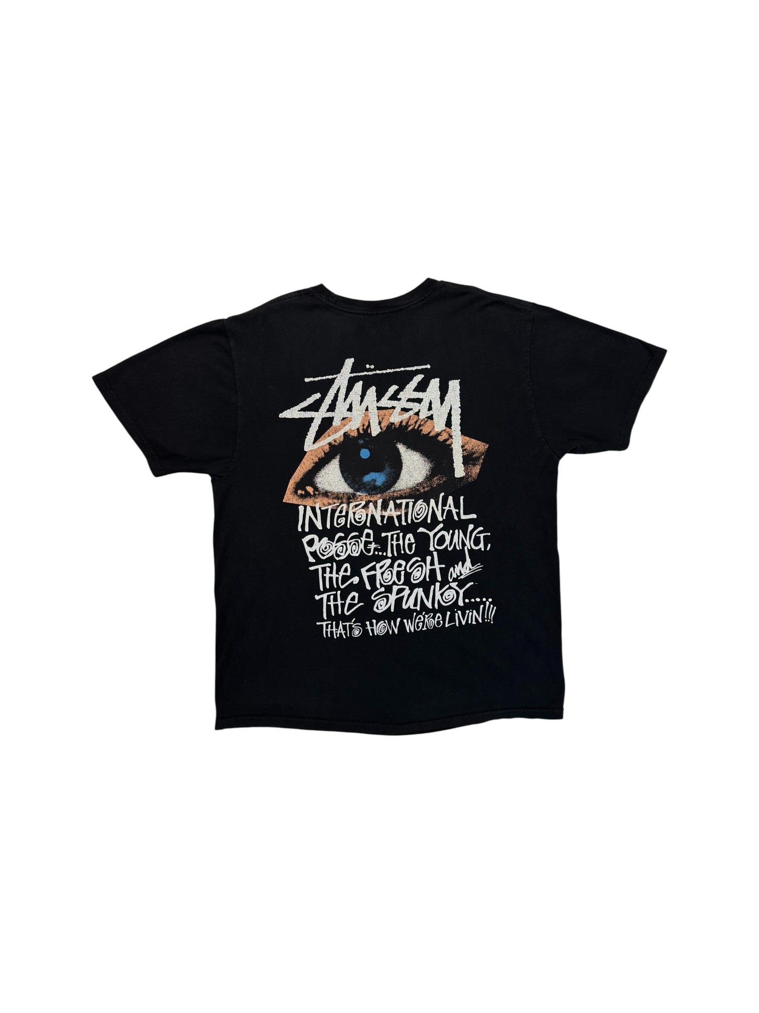 00s Stüssy Shirt Ocular Schwarz L - RareRags