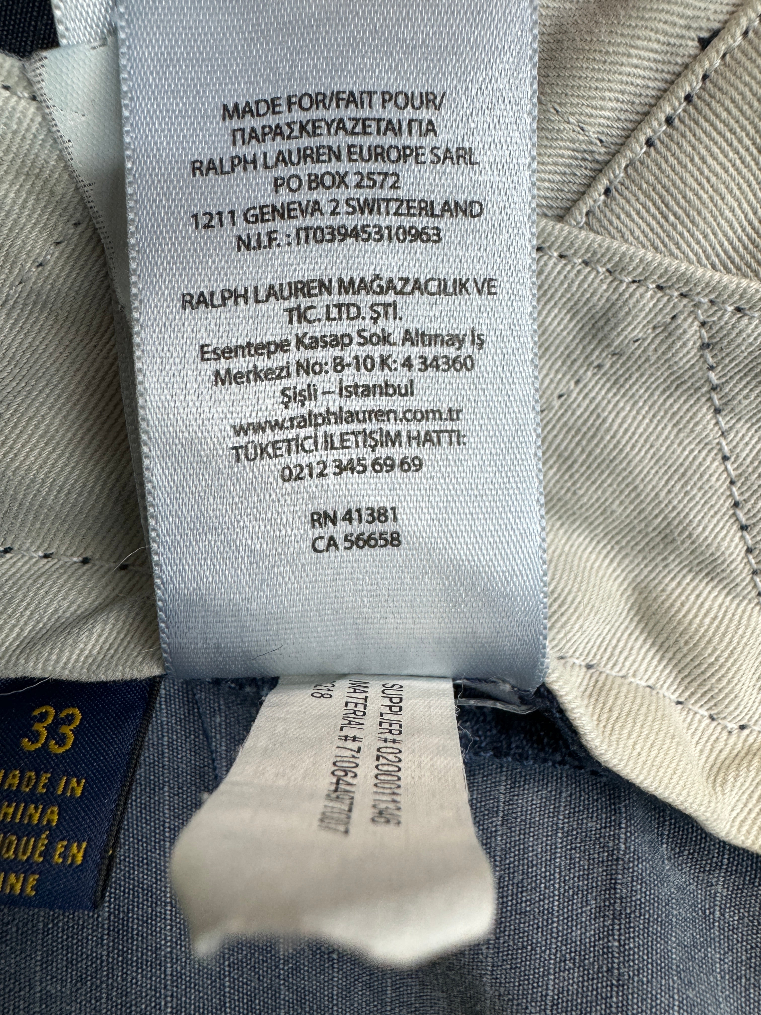 Ralph Lauren Cargoshorts Classic-Fit Blau 33