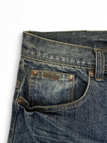 Thug Life Jorts Deadstock Y2K Baggy Dark Blue 36