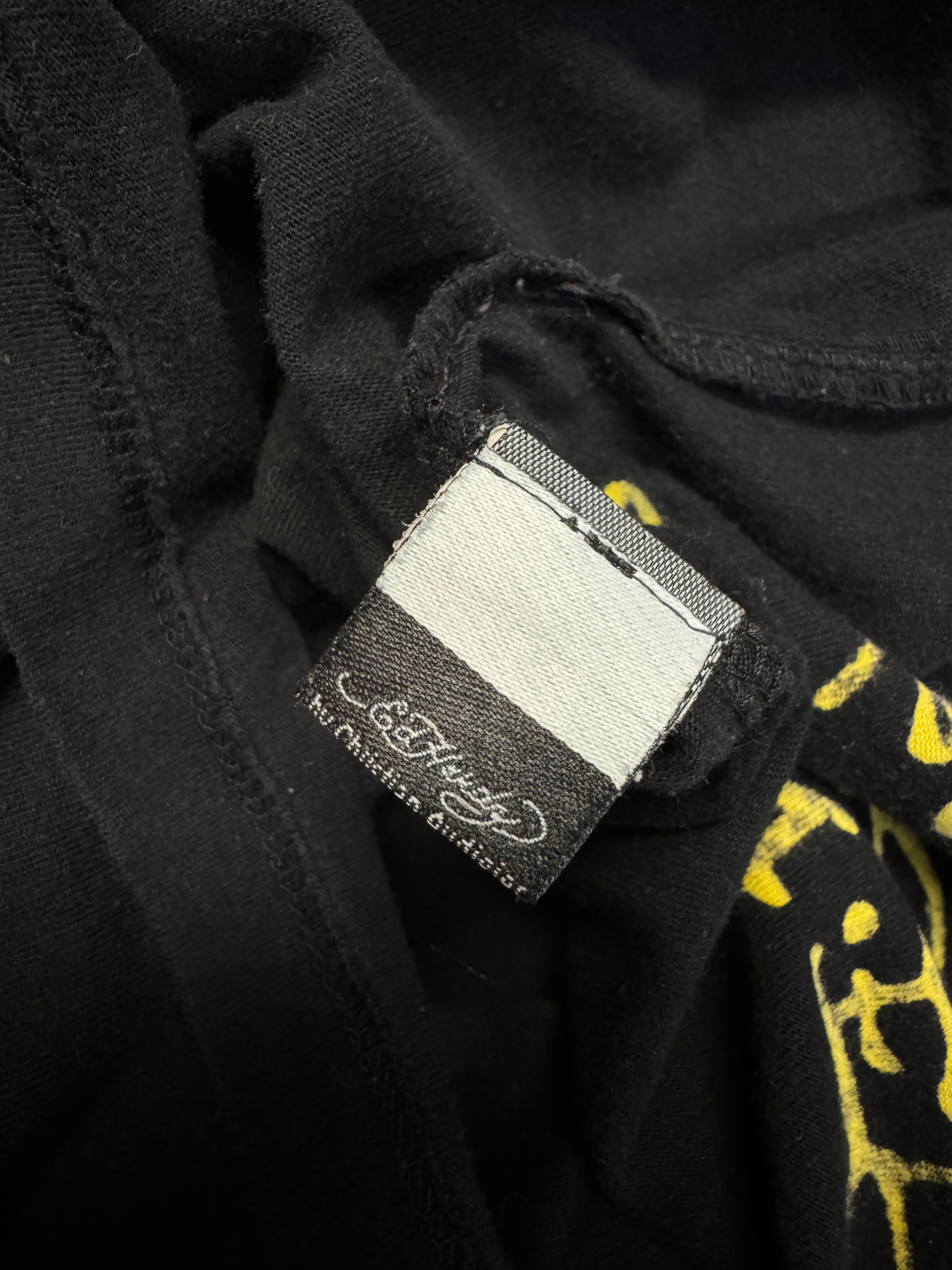 00s Ed Hardy Layered Longsleeve "Siren" Schwarz M - RareRags