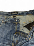 Thug Life Jorts Deadstock Y2K Baggy Dark Blue 36