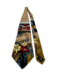 Vintage Safer Tie Krawatte 90s Mit Geheimer Tasche Für Kondom Blumenprint Made In Germany Bunt