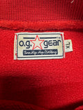 90s OG Gear Sweater Spellout Rot XL - RareRags