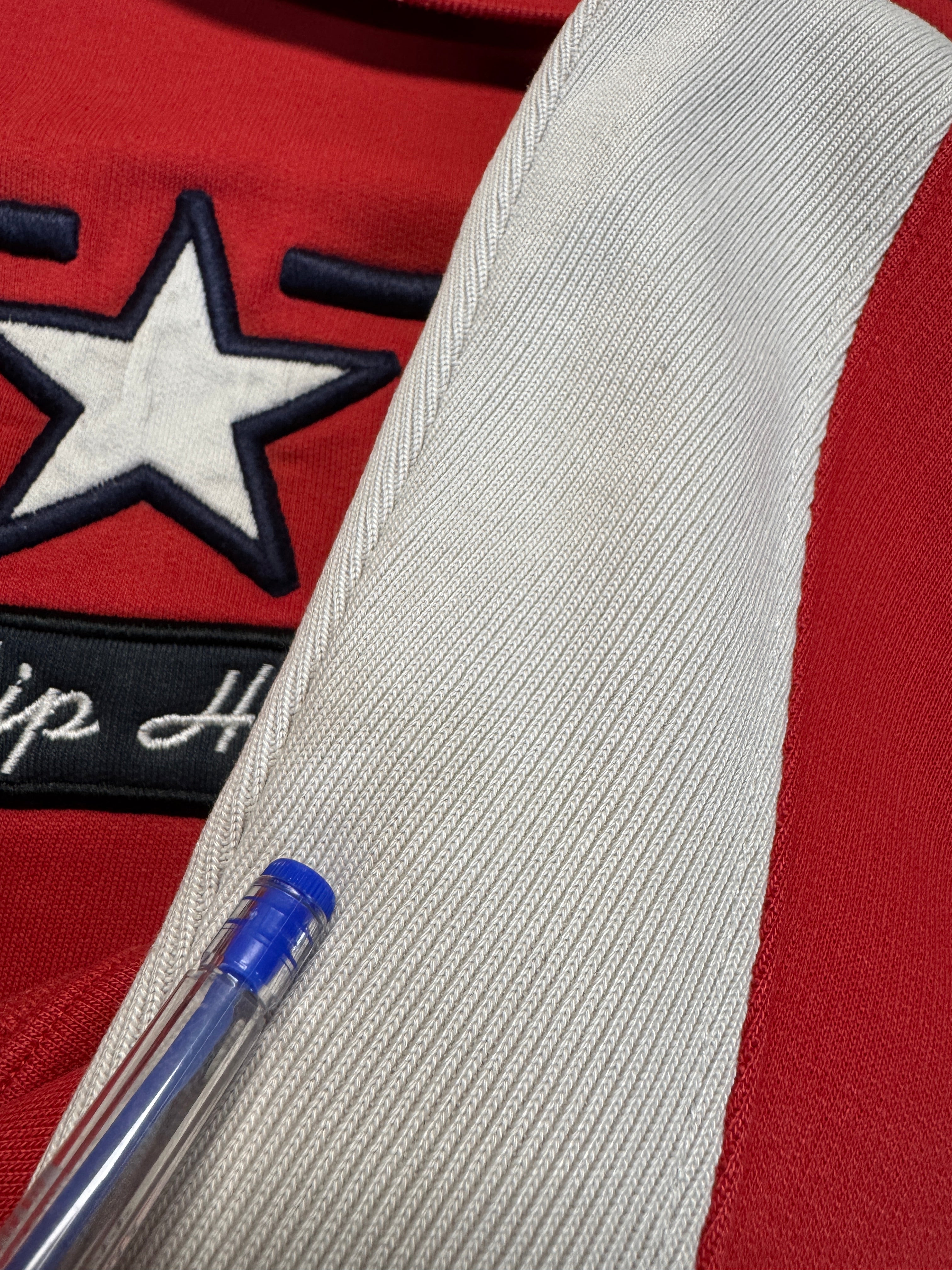 90s OG Gear Sweater Spellout Rot XL - RareRags