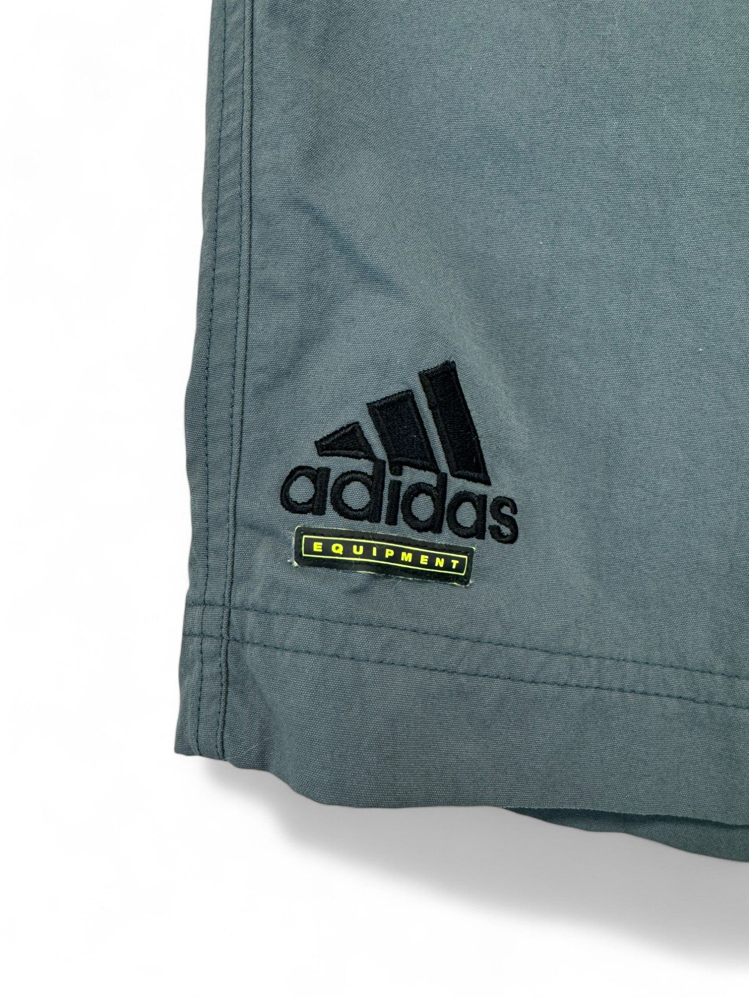 Vintage Adidas Shorts 90s ClimaShell Cargo Nylon Grau/Blau M