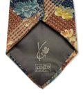 Vintage Kenzo Krawatte 90s Floral Print Wolle&Seide Bunt