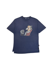 00s Bad+Mad Shirt "Real Mummy" Dunkelblau M - RareRags