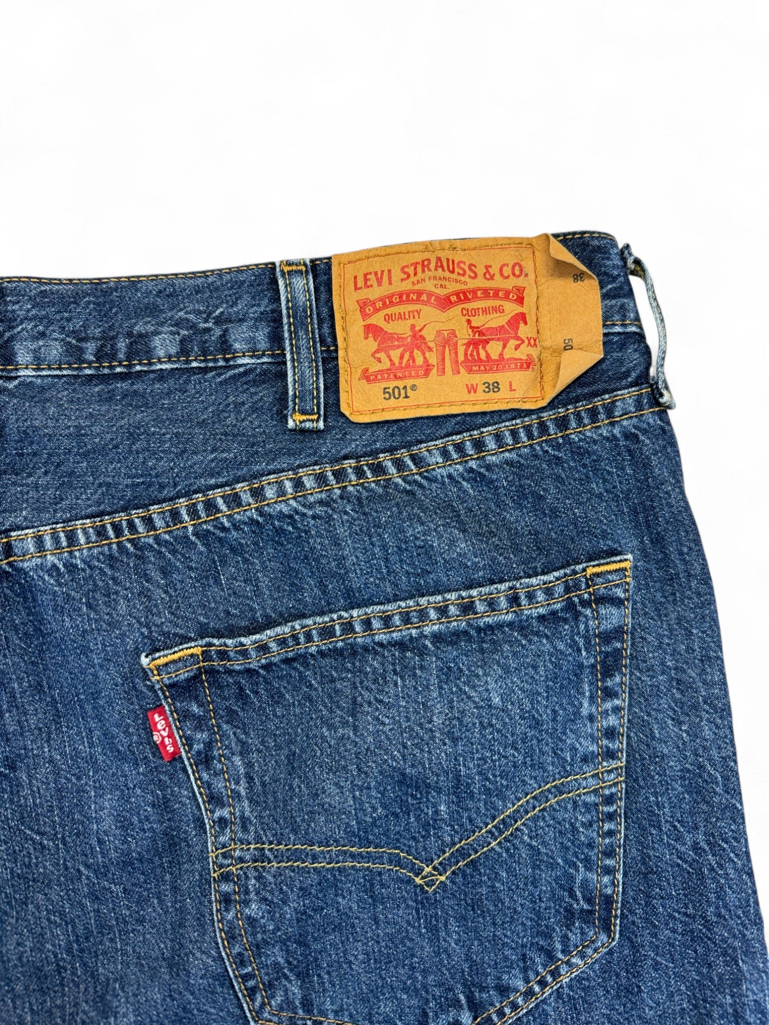 Levis Shorts 2019 501 Blau W38